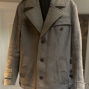 Hugo Boss Charcoal Pea Coat